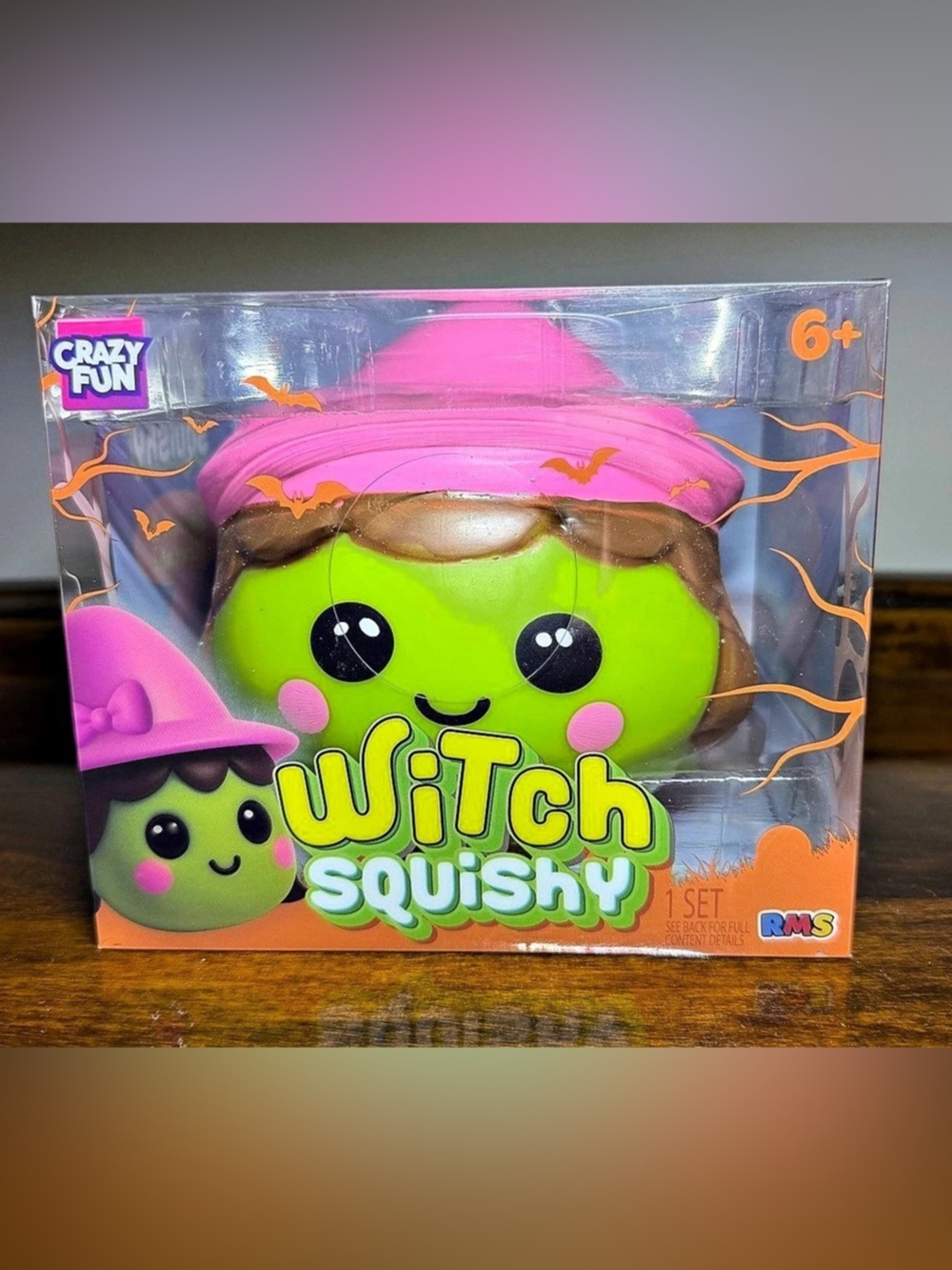 Crazy Fun Witch Squishy Green & Pink - RMS - Target - brand new w factory sticke
